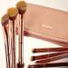 11-Piece Rose Gold Brush Set with Cosmetic Bag by BHcosmetics - Premium Metal Makeup Brushes for Flawless Application - Buy Online on GoSupps.com