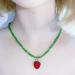 SOUTHJIELING Cherry Strawberry Tomato Pendant Necklace - Fashion Jewelry Clavicle Chain with Pearl Charm | International Shipping - Buy Online on GoSupps.com