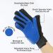 USION Pet Dog Cat Grooming Glove 2 Pack Upgraded 259 Pins Pet Hair Remover Mitt Massage Deshedding Glove Brush with Longer Tips for Long Short Fur Dogs Cats Rabbits Horses and More(LEFT & RIGHT) Pair-Blue-259 Pins - Buy Online on GoSupps.com