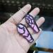 Feylie Halloween Acrylic Spider Web Dangle Earrings | Lightweight Coffin Shape Jewelry Gift - Fun Red Statement Earrings - Buy Online on GoSupps.com