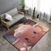 Flannel Carpet Cute Marshmallow Hot Chocolate Pattern 60 x 39 in Non-Slip Durable Suitable for Living Room and Office Bedroom - Buy Online on GoSupps.com