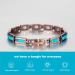 Yinox Magnetic Therapy Copper Bracelet for Women | Arthritis & Wrist Pain Relief | Stylish Turkish Turquoise Design (3500 Gauss) - Buy Online on GoSupps.com