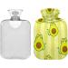 Naanle Sweet Avocado Cat Wot Bottle - 2L Large Warm Water Flap for Bed Hand & Feet Warmer | Pain Relief Heat & Cold Therapy - International Shipping Available - Buy Online on GoSupps.com