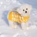 CuteBone Turtleneck Dog Sweater - Small/Medium Yellow Houndstooth Pet Winter Clothes - Buy Online on GoSupps.com