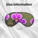 Orchid Flower Print Eye Mask - Ultra-Soft Light-Blocking for Comfort & Restful Sleep | International Shipping Available - Buy Online on GoSupps.com
