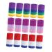 FRCOLOR 30pcs Rainbow Finger Cots Anti-skid Finger Cover Finger Splints Thumb Splints Thumb Elastic Brace Finger Sleeves Tool Basketball Finger Brace Nylon Sports Wristband