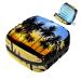 Colorful coconut palm sunset portable storage bag for women teenagers girls menstrual cup breastfeeding pillow holder