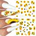 Sunflower & Daisy Nail Art Stickers - Floral Water Transfer Decals for Women & Girls - Buy Online on GoSupps.com