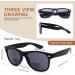 Okh Classic Retro Bifocal Reading Sunglasses - UV400 Unisex Sun Readers for Outdoor Use | Available in 1.0 1.5 2.5 3.0 3.5 Black - Buy Online on GoSupps.com