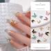 FEIlei 5Piece Colorful Metal Butterfly Nail Decoration Butterfly Charm for DIY Manicure - Buy Online on GoSupps.com