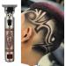 Professional Mens Hair Clippers Zero Gapped Cordless Hair Trimmer Professional Haircut & Grooming Kit for Men Rechargeable LED Display Skull Ornament - Buy Online on GoSupps.com
