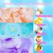 Canvalite Kids Bath Bombs - 6 Pcs Handmade Mermaid Gifts for Girls | Skin-Friendly Natural Spa Fizzy Bubble Bath with Surprise Inside Little Girls Jewelry - Buy Online on GoSupps.com