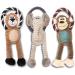 Buy Awoof Interactive Plush Dog Toys - 4 Pack Squeaky Chewing Bone Toys for All Sizes | Durable Cotton Fabric - Buy Online on GoSupps.com