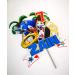 Sonic themed cake topper