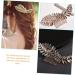 Beaupretty Wedding Hair Accessories comb hair bridal gold trim bridal headpiece gold decor gold headpiece leaves decor leaf decor women headdress Zinc alloy wedding Gold Hair Accessories - Buy Online on GoSupps.com