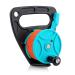 Scuba Dive Reel with Thumb Stopper, 150-foot High Visibility Retractable Line Diving Reel Finger Spool with Handle Stop Switch for Cave and Wreck Exploration, Kayaking Anchor, Spear Fishing, SMB Blue+Orange Line