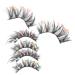 FRCOLOR False Eyelashes 3 Pairs halloween decor fake lashes individual natural individual slim sequins set Fake eyelashes decorate fiber False Lashes