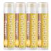 8-Pack Lip Balm Set by Bambalo Includes 4 USDA Organic Unflavored Balms & 4 Coconut SPF 15 Lip Balms Hydrating Lip Care with Sun Protection Natural Ingredients For Men and Women - Buy Online on GoSupps.com