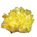300-350g Yellow Electroplated Natural Crystal Cluster Specimen Raw Rock Quartz Flowers Aura Stones Gift Modern House Decor (Size : 300-350g)