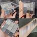 Black Smokey Eyeshadow Palette - 9 Cool Toned Matte Glitter Shades | Long Lasting & Waterproof Makeup for Girls and Women - Silver - Buy Online on GoSupps.com