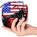 Vintage American Chopper Motorcycle Bag - USA Flag Menstrual Pad & Cup Storage with Zipper - Buy Online on GoSupps.com