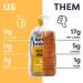 Kiss My Keto Golden Wheat Zero Carb Bread Loaf - Sugar Free, Low Calorie & High Protein - 14oz Pack of 1 - Buy Online on GoSupps.com