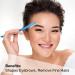 Nylea 3-Pack Eyebrow Razor Trimmer for Women | Extra Precision Peach Fuzz Remover | Disposable Dermaplane Facial Hair Shaper | Dermaplaning Shaving Tool - 3 Count - Buy Online on GoSupps.com