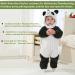 Doladola Baby Panda Hooded Onesie | Unisex Romper for 3-6 Months | Toddler Jumpsuit for Autumn Winter Outfits - Buy Online on GoSupps.com