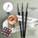 BLEGGEIT Eyeliner Brush Set - 5 Firm Flat Eye Liner Makeup Brushes for Precision Blending and Brow Definition - Buy Online on GoSupps.com