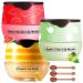 3 PCS Lip Balm Honey Pot Honey & Apple Lime & Watermelem Lip Mask Vitamin E & Moisturizing Propolis Sleeping Lip Mask Prevention Dry and Cracked Lip Scrubs Exfoliator Christmas Gifts B#