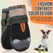 SlowTon Dog Boots - Waterproof Dog Shoes with Reflective Strips Anti-Slip Rubber Sole for Medium Large Small Dogs Breathable Paw Protector for Winter Snow Outdoor Walking Running (4 Pack Black #1) Size 1: Width 1.6" B. Black - Waterproof - 4 Pack - Buy Online on GoSupps.com