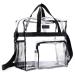 Transparent pocket 30 x 30 x 15cm bag transparent with zip pockets Bib bag for a transparent stadium transparent bag for library stadium airport beach