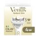 Gillette Venus Radiant Skin Women razor blade refills, 4ct 4 Cartridge Refills