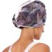 Blooming Iris Flower Dry Hair Cap Set | 2-Piece Quick Drying Towel & Button Headband | Super Absorbent & Comfortable - Buy Online on GoSupps.com