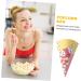 SOLUSTRE 500 Pcs Triangle Paper Popcorn Bag French Fries Cone Paper Popcorn Bags Container Candy Gift Bags Individually Wrapped Snacks Finger Food Cones Movie Striped Paper Small 16*16*20.5cmx10pcs As Shownx10pcs - Buy Online on GoSupps.com