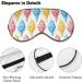 Summer Ice Cream Sleeping Blindfold Mask Cute Eye Shade Cover with Adjustable Strap for Women Men Night - Buy Online on GoSupps.com
