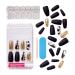 KISS Voguish Fantasy New York Gel Nails Kit - Long Length, Press-On/Glue-On, 24 Adhesive Tabs, Glue, Manicure Stick, Mini File - Buy Online on GoSupps.com