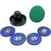 Hathaway Arcade Air Hockey Strikers and Pucks Set - Black/Blue - 3.75 Strikers, 2.87 Pucks - Buy Online on GoSupps.com