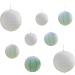 Shop Sage & White Hanging Paper Lanterns - Elegant Decor for Any Occasion | International Shipping - Buy Online on GoSupps.com