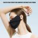 UPF 50+ Sun Protection Face Mask - Adjustable Fast Drying Facial Cover for Sports Blocks UVA & UVB Rays - Black - Buy Online on GoSupps.com