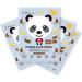 7th Heaven 'Panda Party' Coconut & Banana Face Mask Set to Moisturize & Hydrate Skin - Great for All Skin Types (4 pcs)