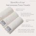 VOLO Hero Luna Gray Face Towel 3PK - Reusable Wash Cloths for Makeup Removal & Shower, Ultra Soft Absorbent Nanoweave Fabric - Fast Drying Microfiber - Buy Online on GoSupps.com