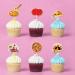 Pizza Dessert Cupcake Toppers Party Decoration Pizza Paper Straw Decor Party Supplies Favors Pizza Baby Shower or Birthday Party Decorations- Set of 24 - Buy Online on GoSupps.com