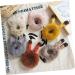 FRCOLOR Cat Ear Hair Ties Bunny Ear Scrunchies Cat Ear Scrunchie Headband Holder Stuffed Bunny for Bunny Ear Hair Bands Girl Stuffed Animals Decor Ponytail Holder Curly Miss Pompom - Buy Online on GoSupps.com