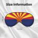 Arizona Flag Soft Sleep Eye Mask | Breathable Travel Eye Patch for Women | Perfect Relaxation Gift - Buy Online on GoSupps.com