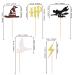 30 PCS Magical Wizard Cupcake Toppers | Harry P Inspired Cupcake Picks | HP Theme Baby Shower & Birthday Party Decorations - Buy Online on GoSupps.com