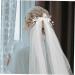 FRCOLOR Tiara Pearl Yarn Veil for Bride Wedding Long Veils for Brides Wedding Veil White Veils for Brides Veils for Brides Long Veil for Brides Bridal Veils Bride Veils for Wedding - Buy Online on GoSupps.com