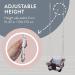 Baby Swing Seat - Secure Canvas & Wooden Hanging Chair for Infants, Toddlers & Kids - Indoor/Outdoor Hammock - Grey/White - Buy Online on GoSupps.com