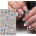JMEOWIO 10 Sheets Christmas Nail Art Stickers Decals Self-Adhesive Snowflake Xmas Winter Holiday Cute Nail Supplies Nail Art Design Decoration Accessories - Buy Online on GoSupps.com