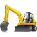 Construction Vehicles Set of 6 Pictures for Children's Room Decor - Excavator, Crane, Forklift, Roller - Baby Boy Room Poster - Vehicle Decoration - DIN A4 Size - No Frame - Buy Online on GoSupps.com
